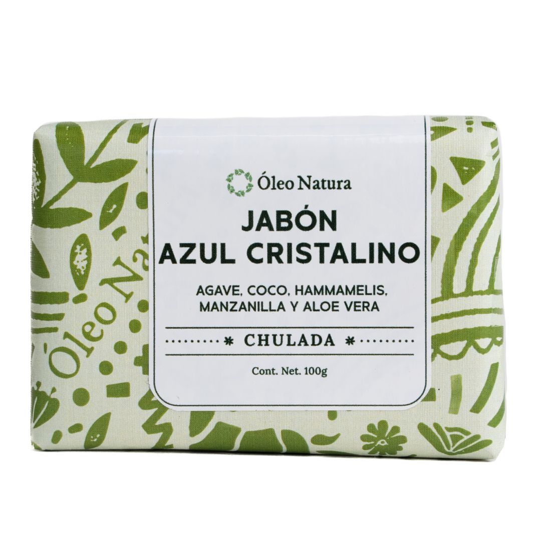 Jabón Azul Cristalino con Agave y Jojoba | Hidratación y frescura