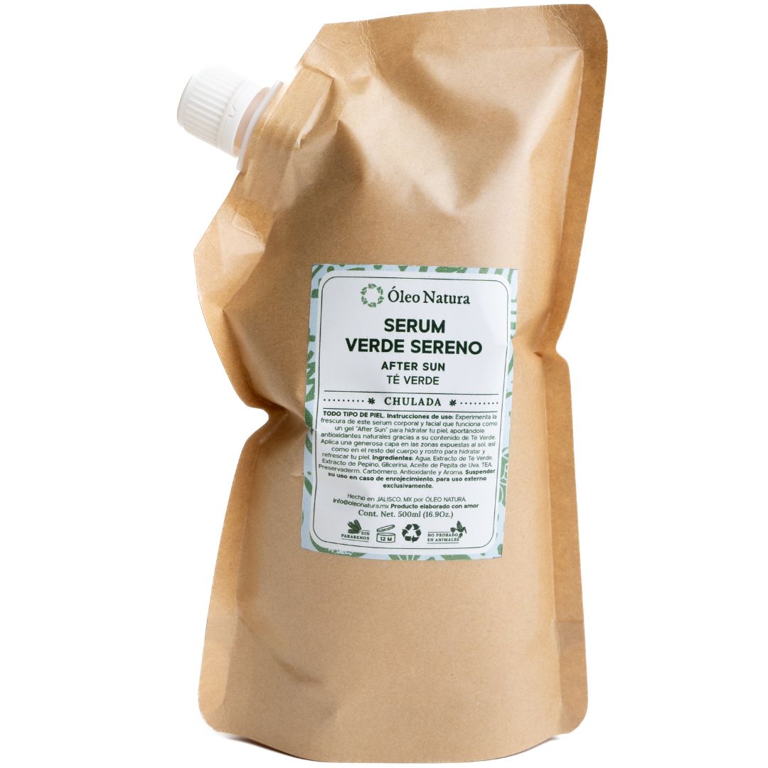 Eco Refill Serum Verde Sereno (Pepino & Té verde) 500ml