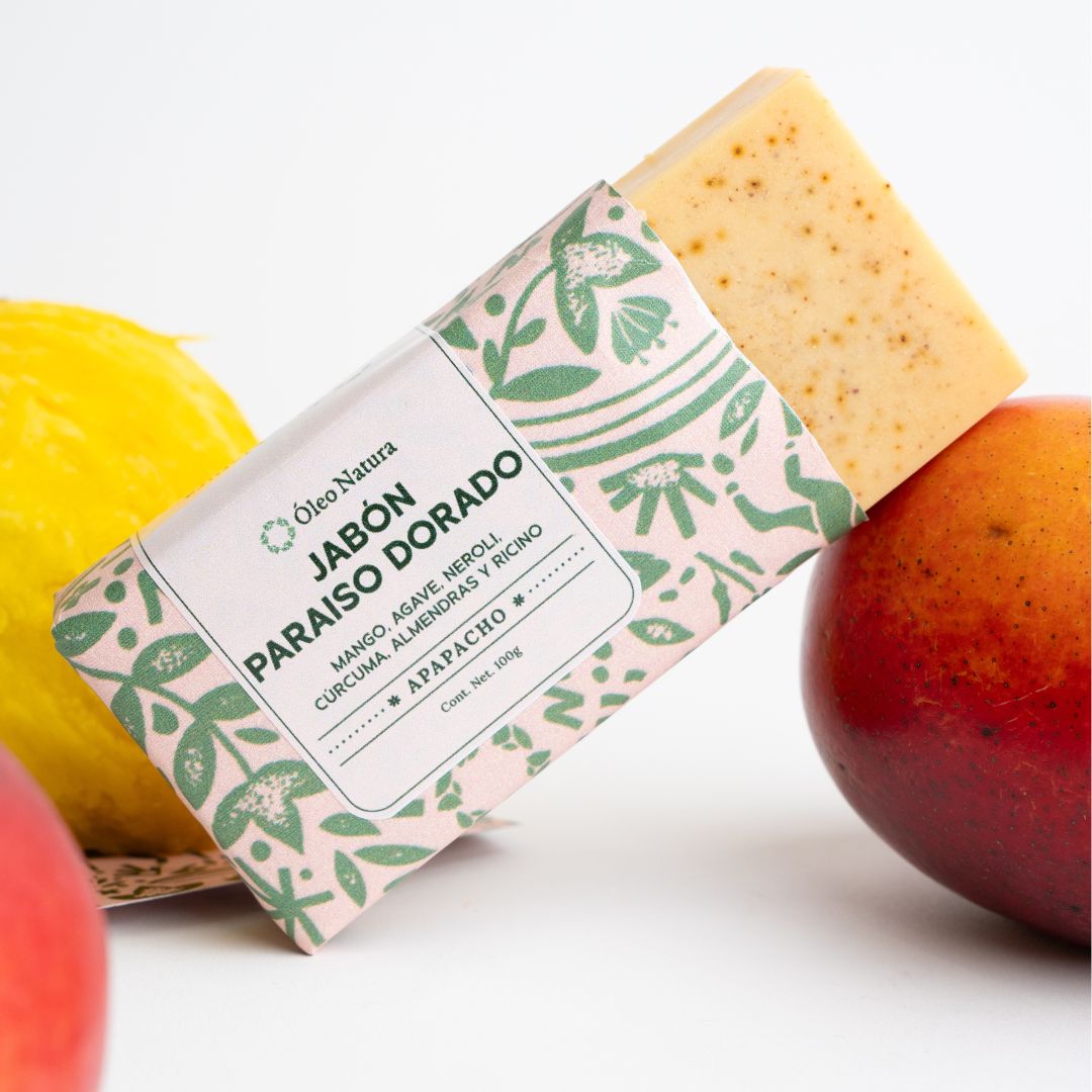 Jabón Paraíso Dorado (Jabón de Mango) - ÓLEO NATURA