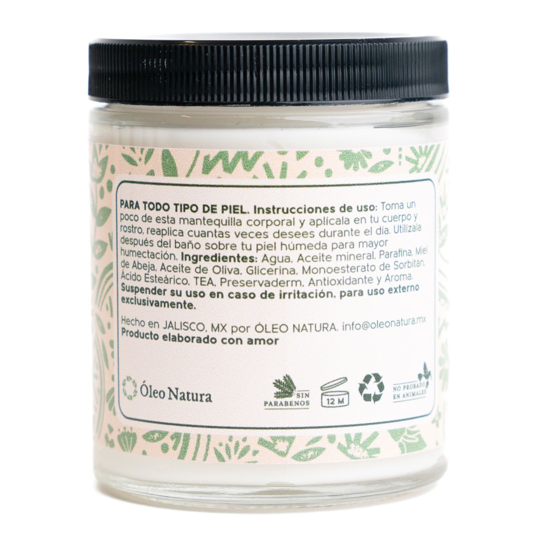Mantequilla Corporal Flor Ámbar (Crema de Miel & Oliva)