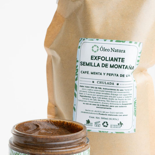 Eco Refill Exfoliante Semilla de Montaña (Café y Pepita de Uva) 500ml