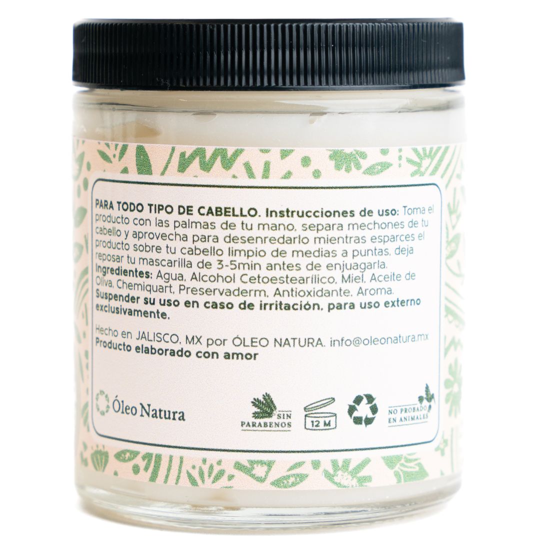 Tarro de Mascarilla Capilar Reparadora (Miel & Oliva)