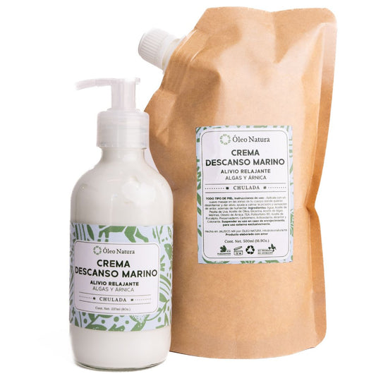 Eco Refill Crema Descanso Marino (Algas marinas & Árnica) 500ml