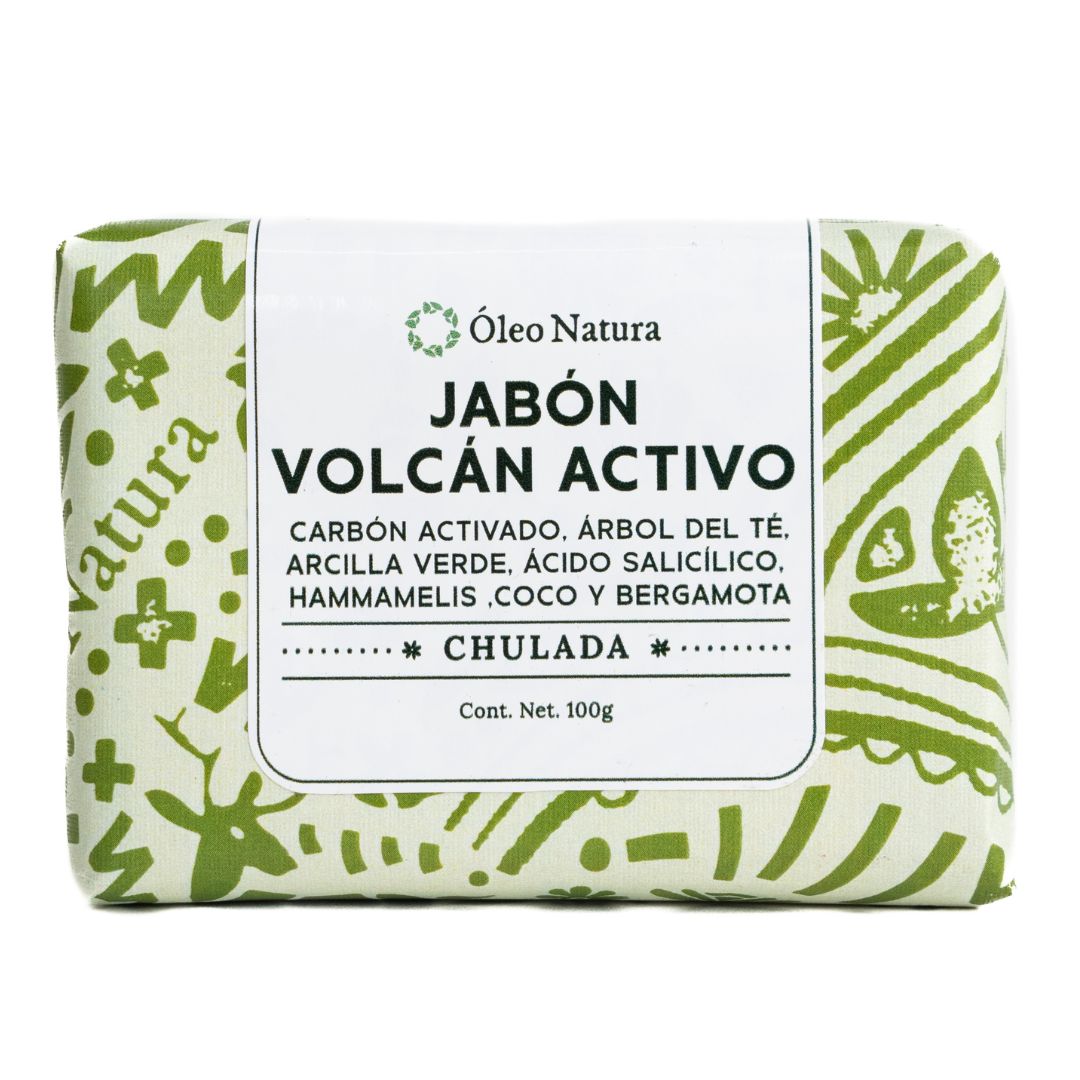 Jabón Volcán Activo, Arcilla y Carbón Activado | Limpieza profunda