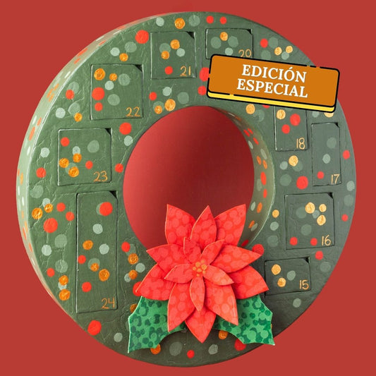 ✨ Calendario de Adviento 2025 – (Edición Limitada) Corona Navideña Artesanal🎄