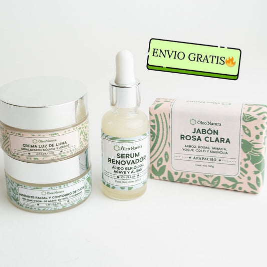 Kit de Cuidado Facial Renovación Radiante ✨ENVÍO GRATIS✨ - ÓLEO NATURA